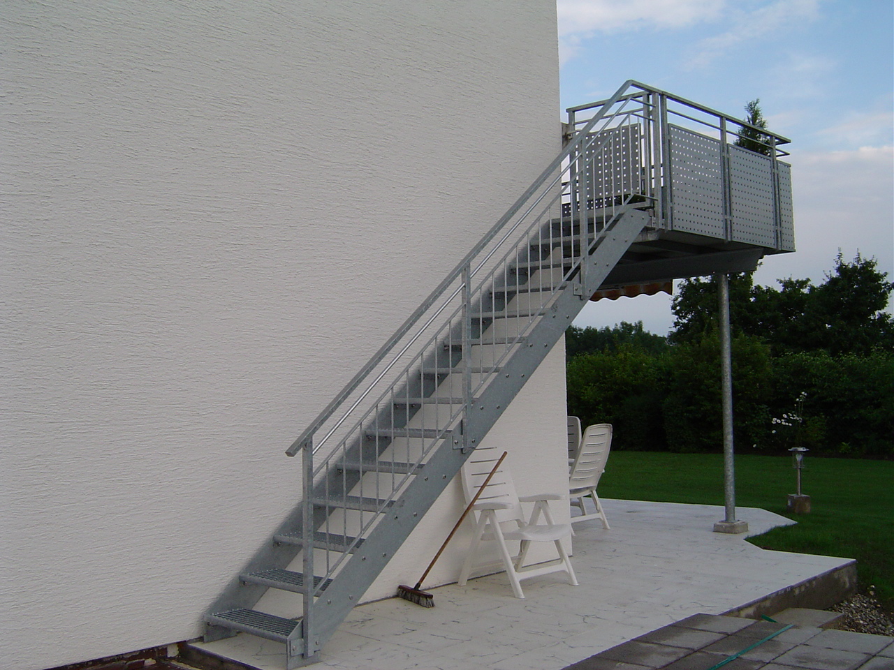 Stahltreppe verzinkt