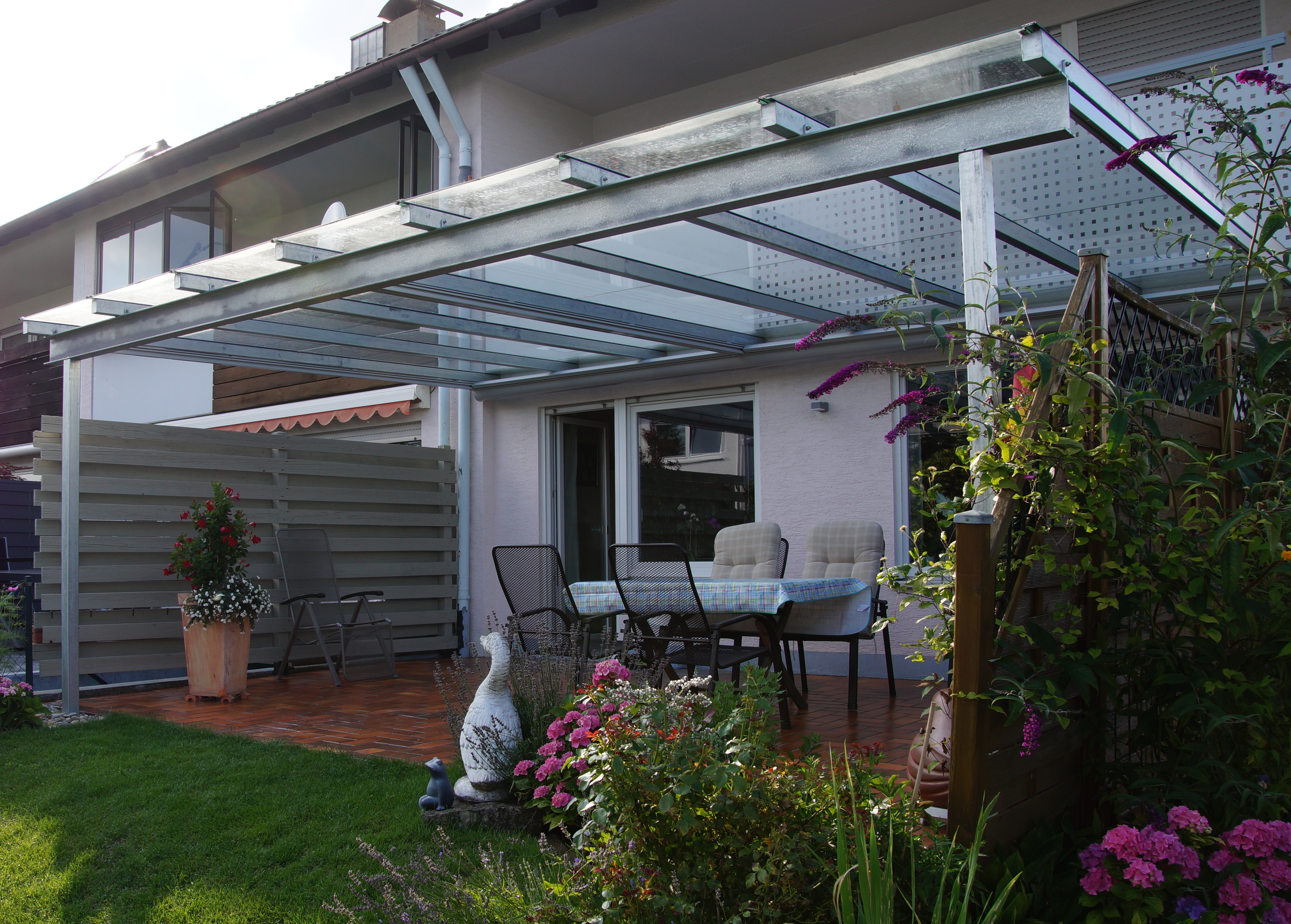 Terrassenüberdachung verzinkt