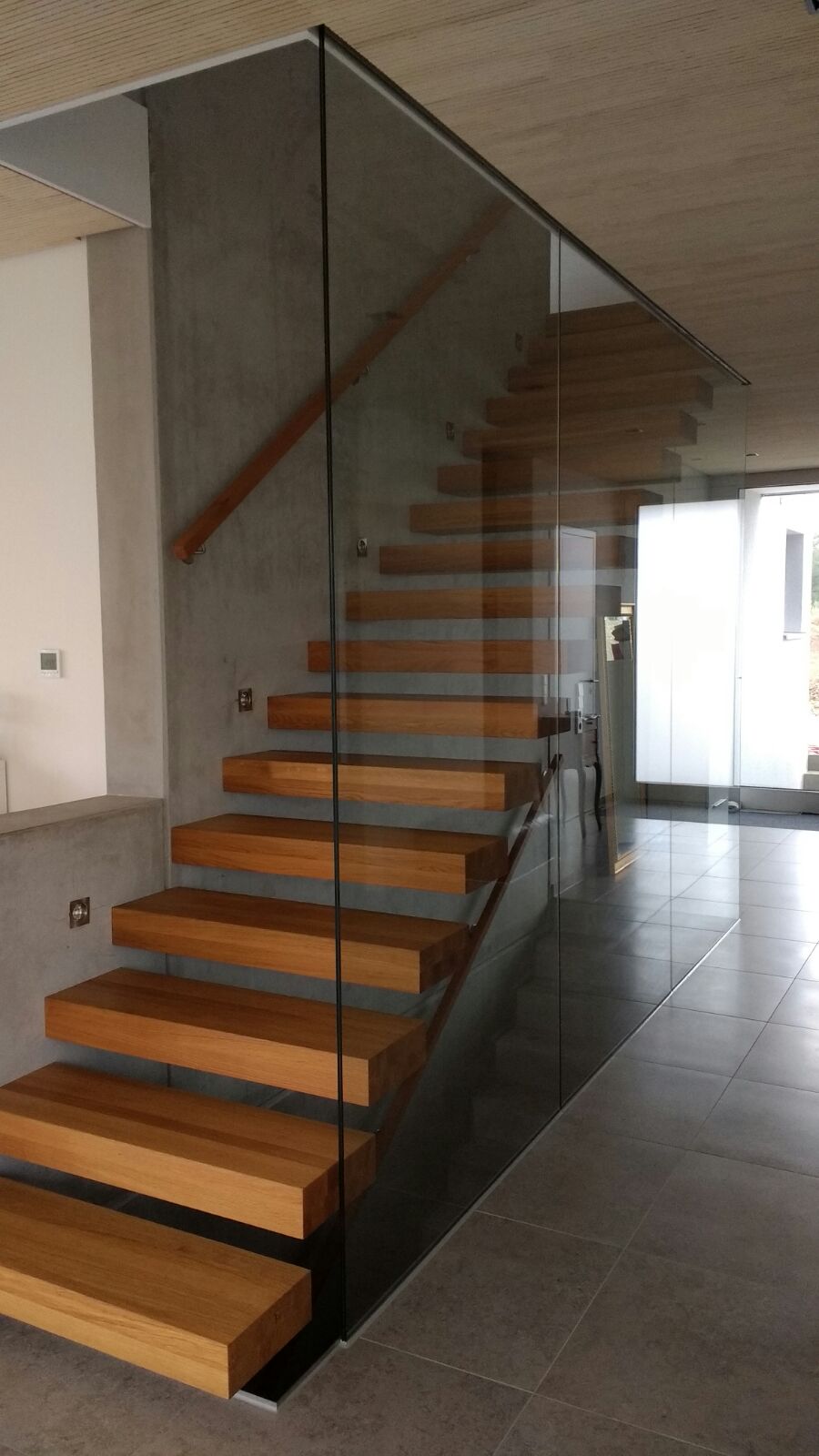 Treppenhaus Festverglasung